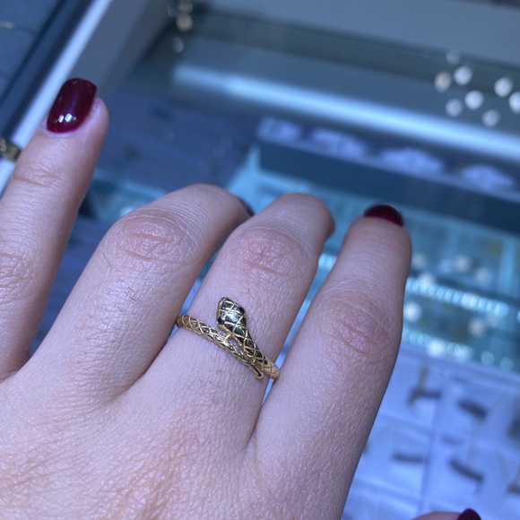 14kt gold snake ring - Picture 2 of 3